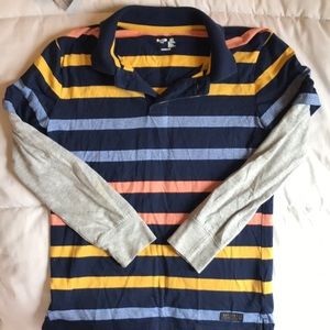 GapKids Long Sleeved Striped Polo